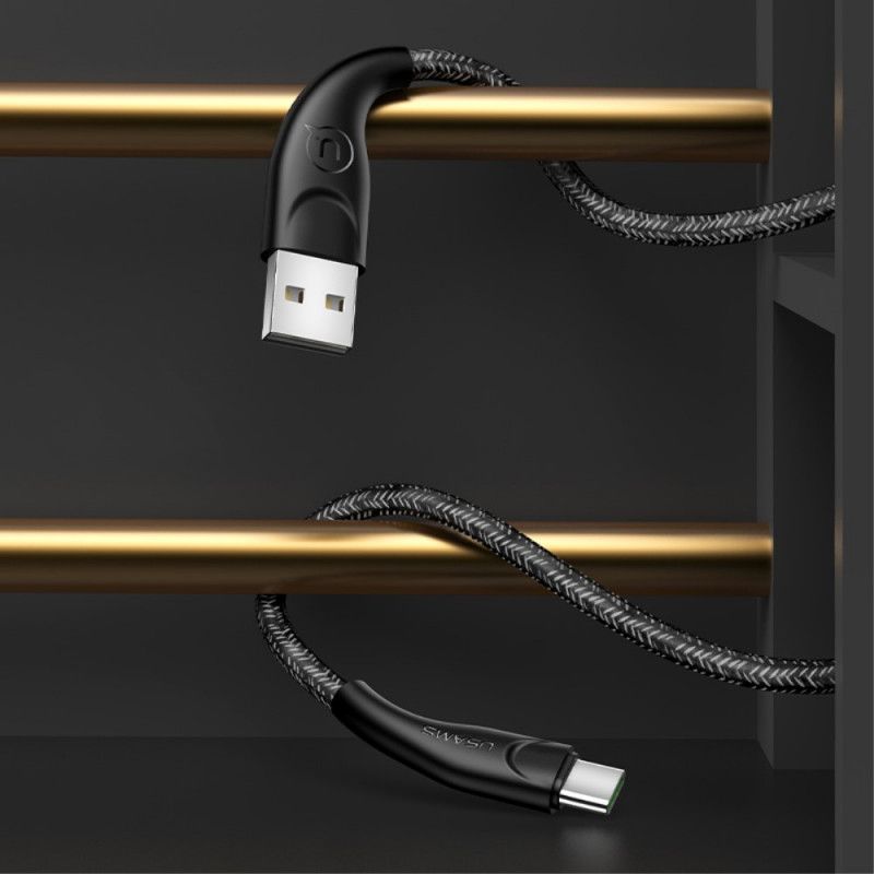 Câble De Charge Usams Usb 1 Mètre Tressé En Nylon