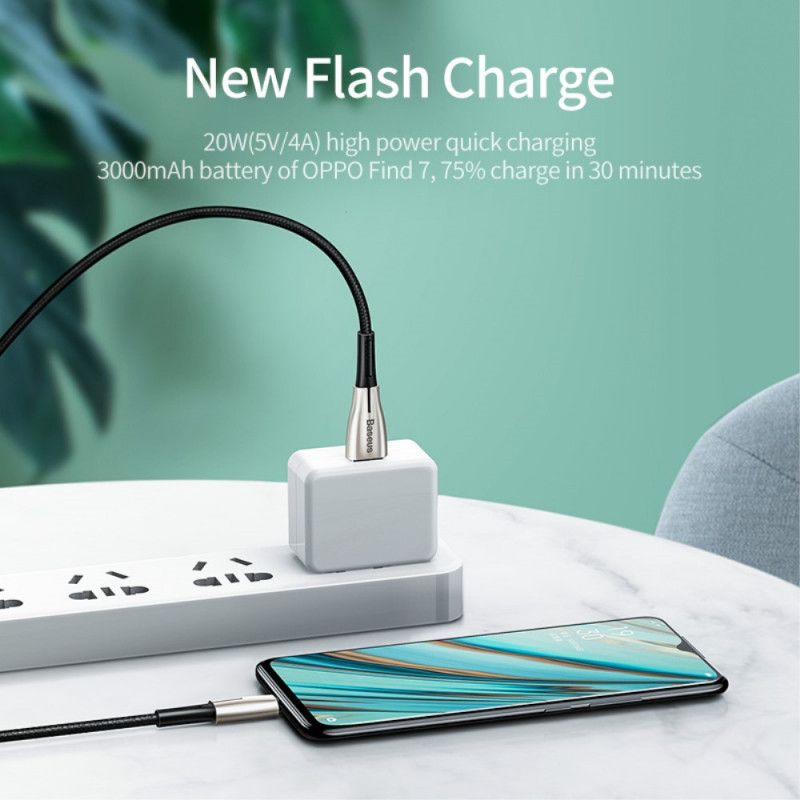 Câble De Recharge Rapide 4a 0.5m Micro Usb Baseus