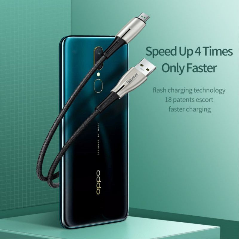 Câble De Recharge Rapide 4a 0.5m Micro Usb Baseus