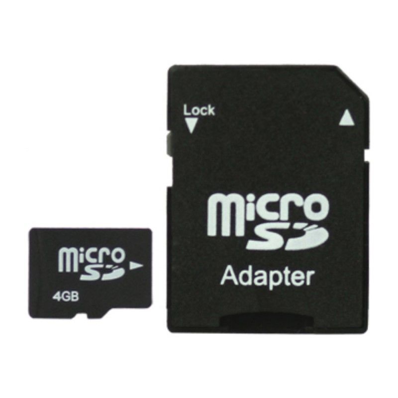 Carte Micro Sd 4go Avec Adaptateur Sd