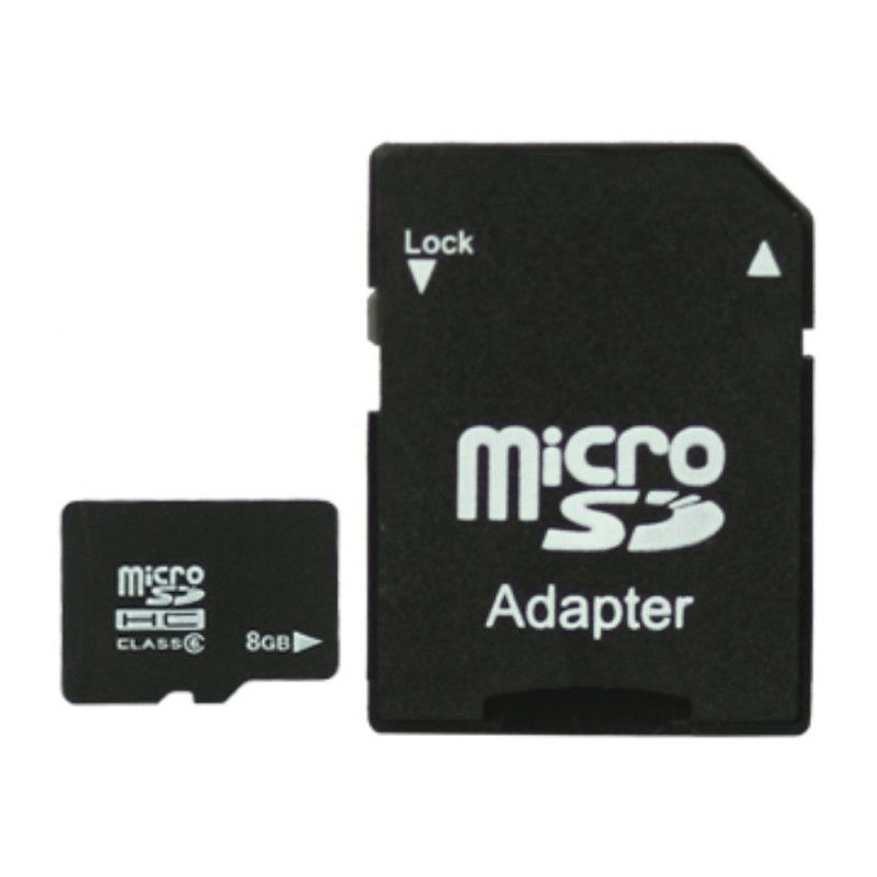 Carte Micro Sd 8go Avec Adaptateur Sd