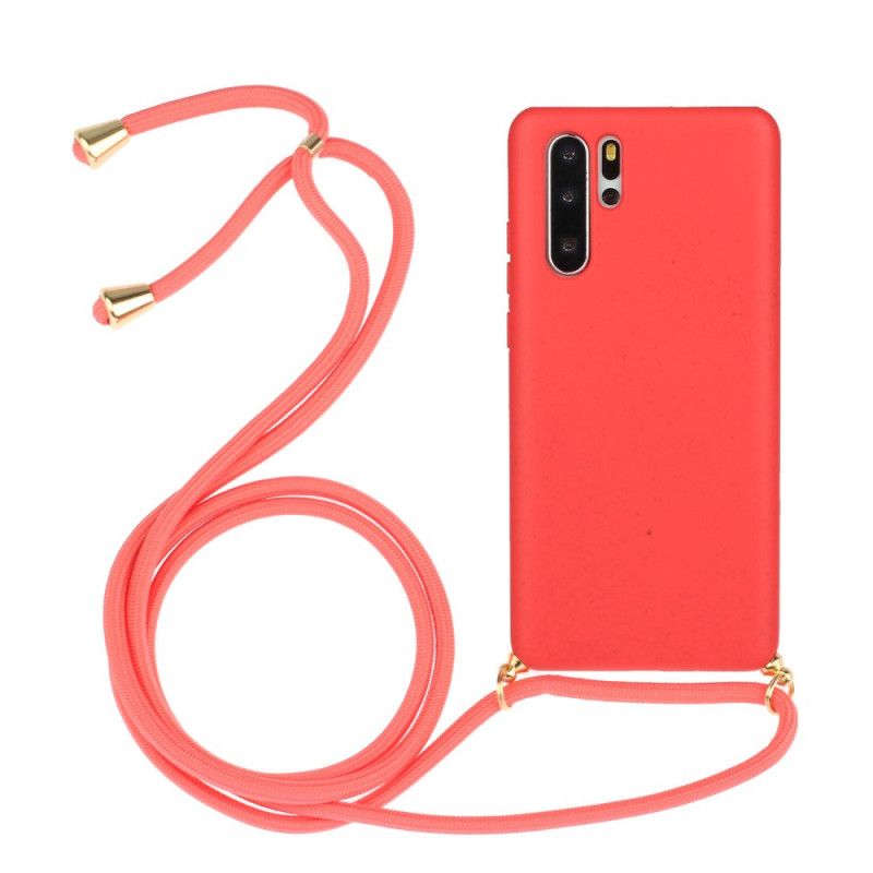 Coque Huawei P30 Pro Silicone Avec Cordon Coloré