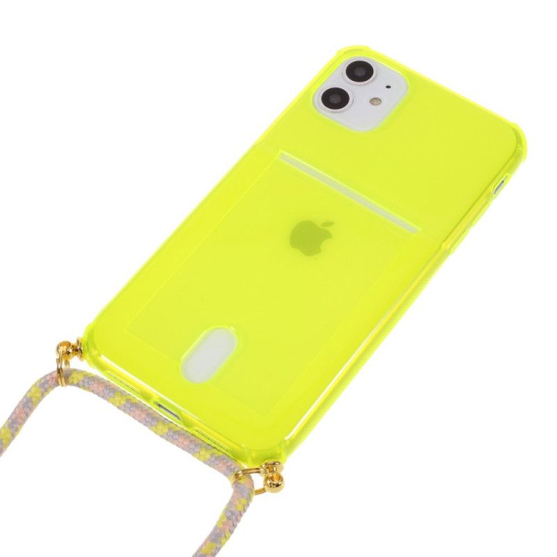 Coque iPhone 11 À Cordon Avec Porte-carte