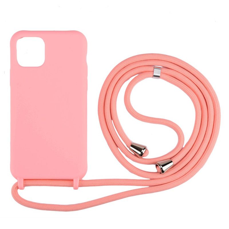 Coque iPhone 11 Pro Max À Cordon Silicone Flexible