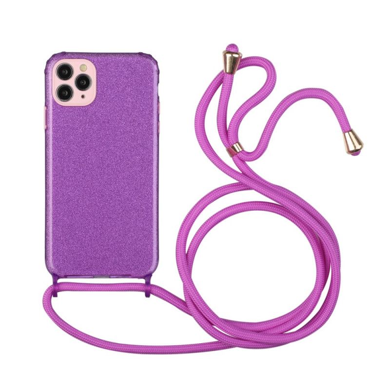 Coque iPhone 11 Pro Paillettes À Cordon