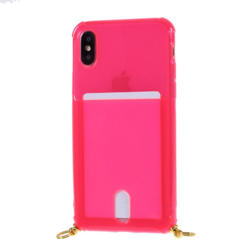 Coque iPhone X / Xs À Cordon Avec Porte-carte