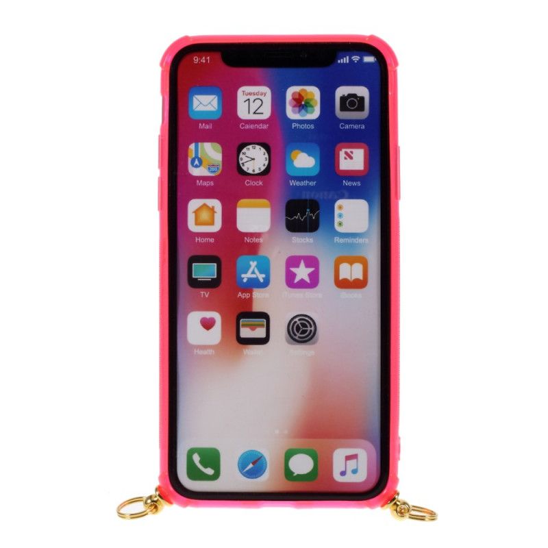 Coque iPhone X / Xs À Cordon Avec Porte-carte