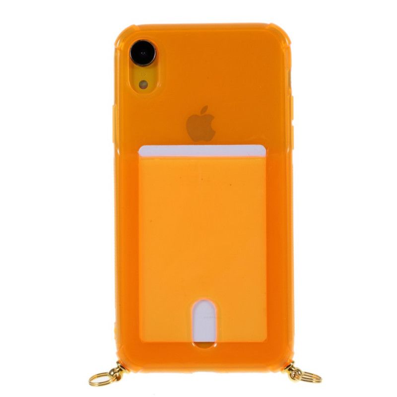 Coque iPhone Xr À Cordon Avec Porte-carte