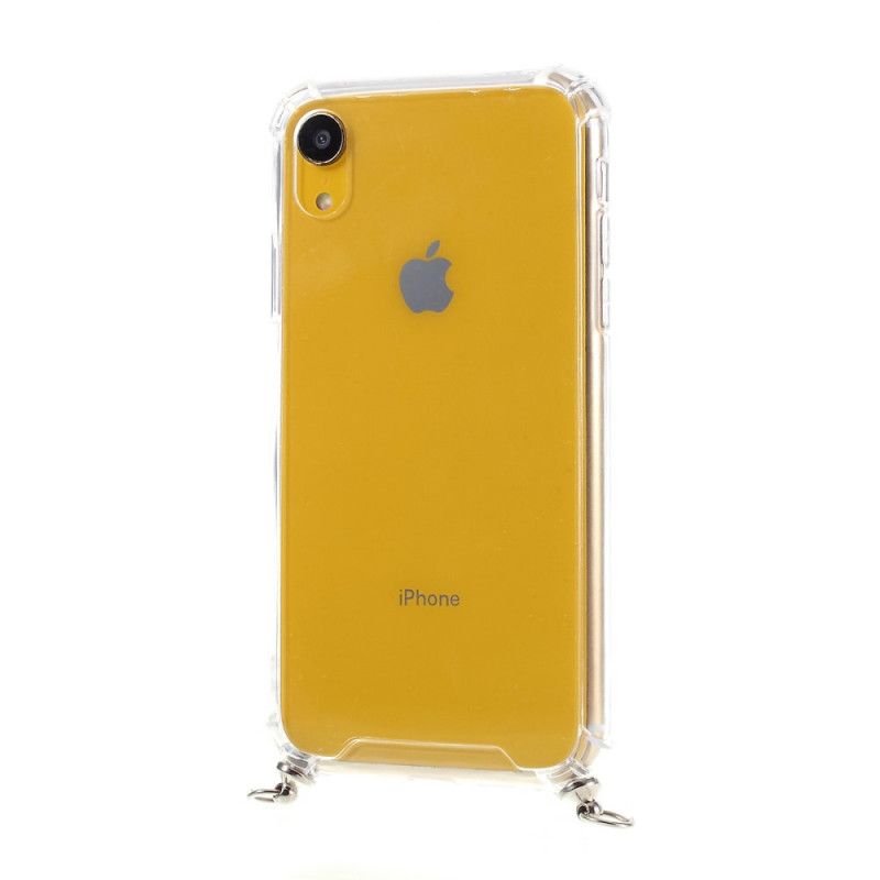 Coque iPhone Xr Hybride Avec Cordon Coloré