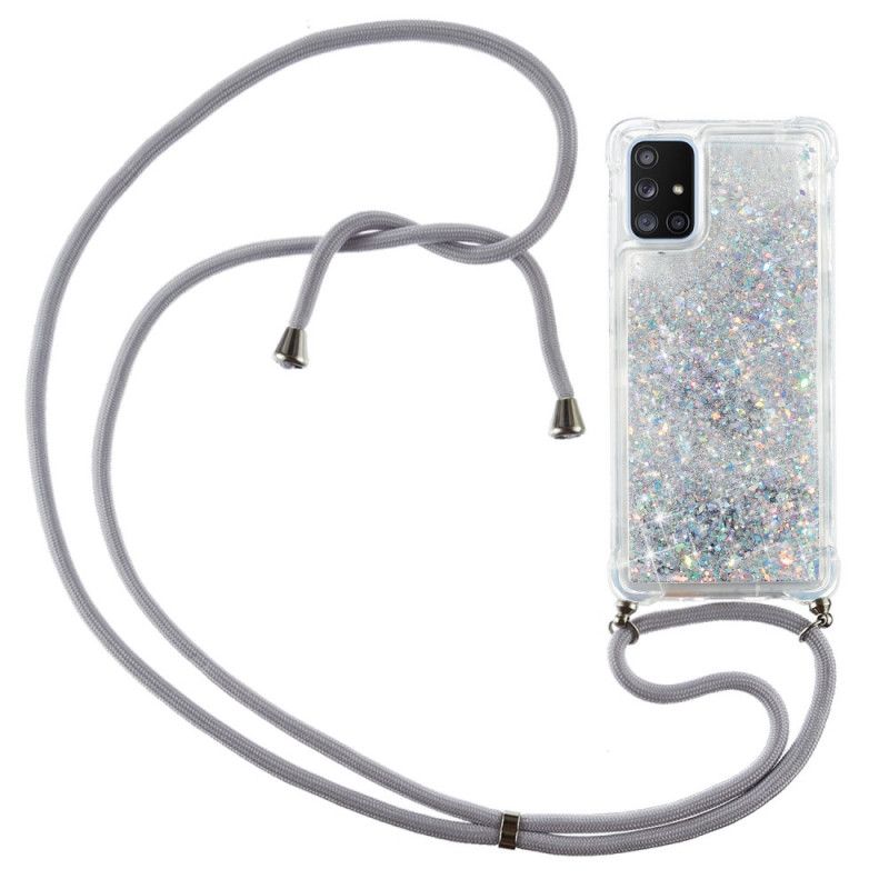 Coque Samsung Galaxy A51 5g Paillettes Avec Cordon