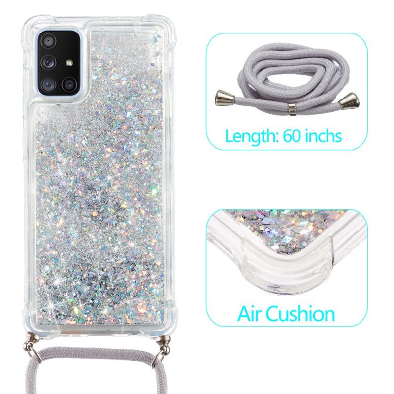 Coque Samsung Galaxy A51 5g Paillettes Avec Cordon