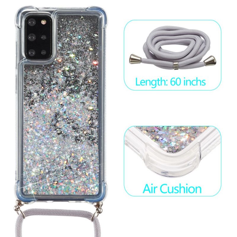 Coque Samsung Galaxy S20 Plus / S20 Plus 5g Paillettes Avec Cordon