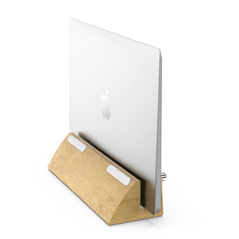 Support Du Bureau En Bloc De Bois Dirose Pour Macbook