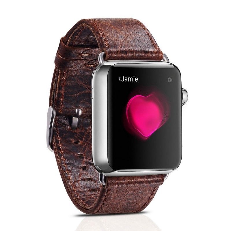 Bracelet Apple Watch 38 Mm En Cuir - Peau De Serpent