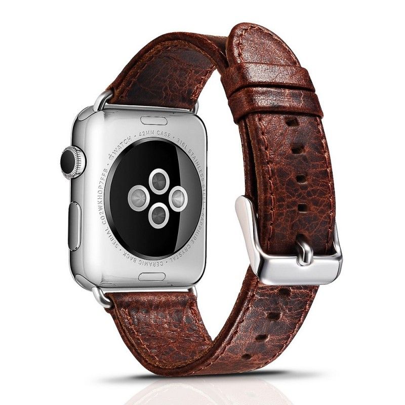 Bracelet Apple Watch 38 Mm En Cuir - Peau De Serpent