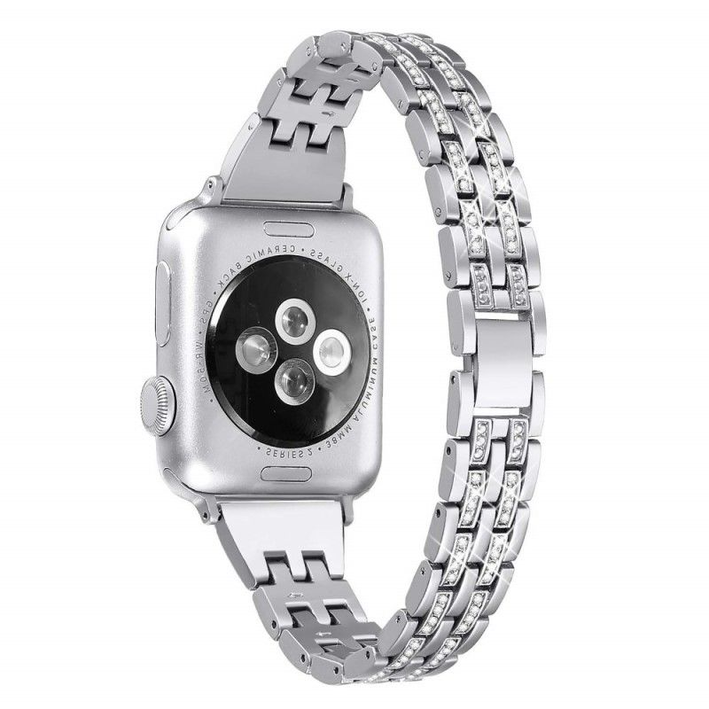 Bracelet Apple Watch 40/38 Mm Stainless Et Strass