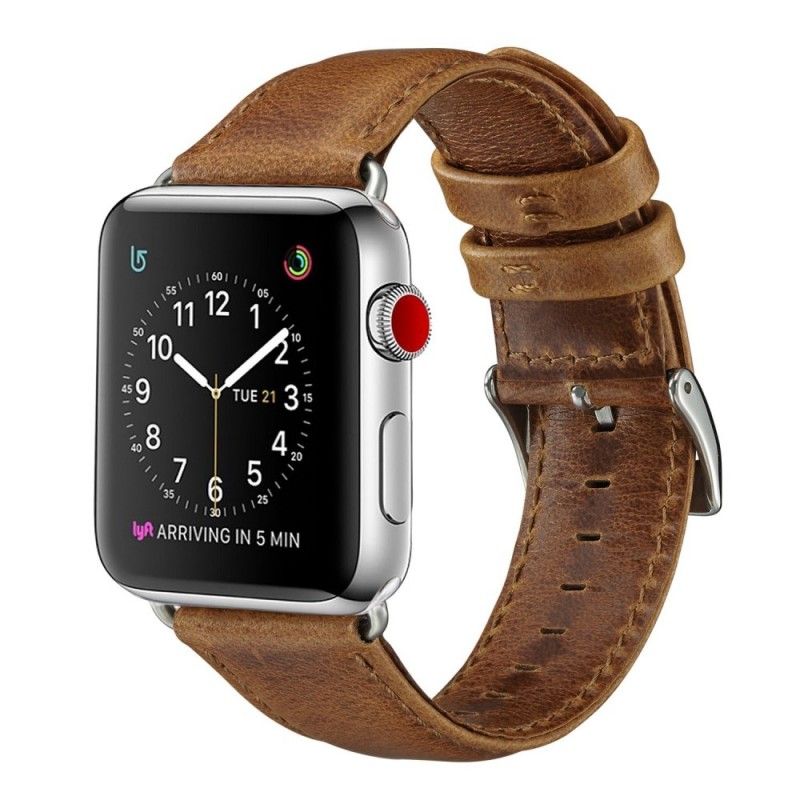 Bracelet Apple Watch 40/38 Mm Véritable Cuir Style Vintage