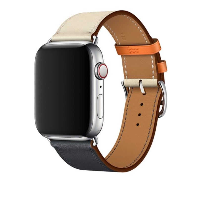 Bracelet Apple Watch 44/42 Mm Cuir Couleurs Éclatantes