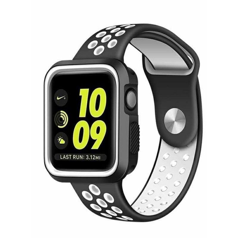 Bracelet Apple Watch 44/42 Mm Silicone Aéré Bicolore