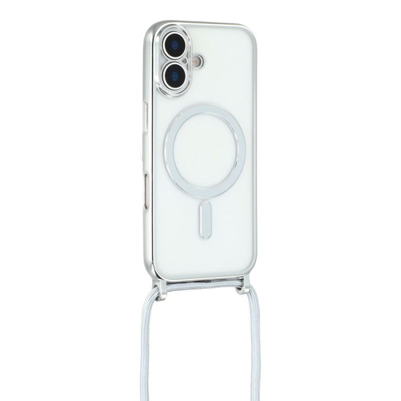Coque à Cordon iPhone 17 Compatible MagSafe Transparente