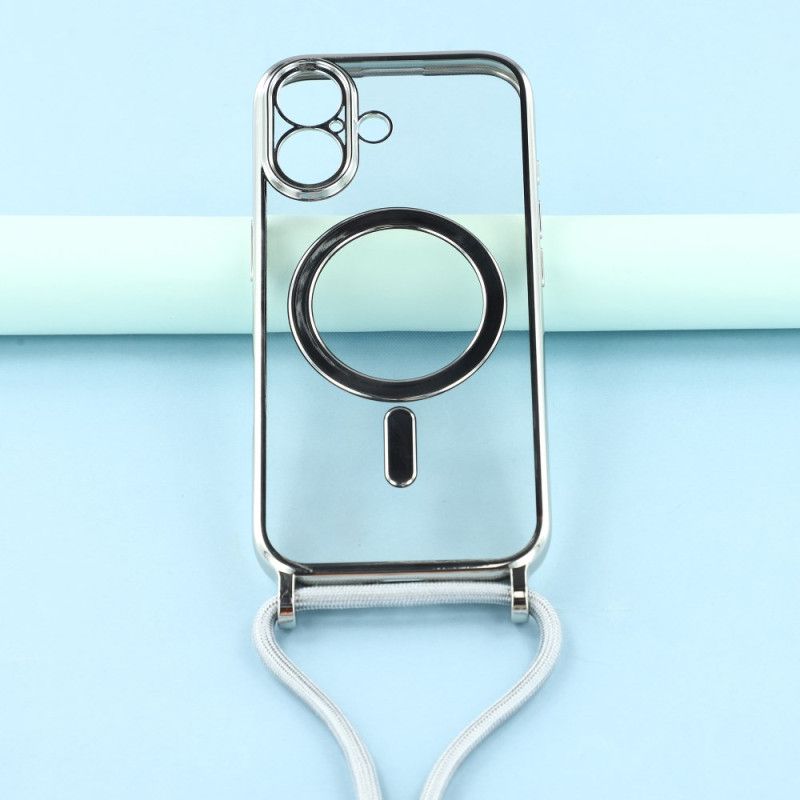 Coque à Cordon iPhone 17 Compatible MagSafe Transparente
