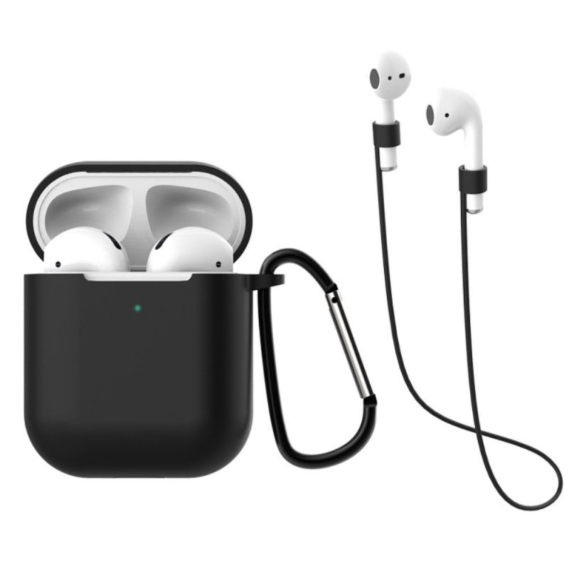 Coque AirPods Guess transparente à pailette avec mousqueton - Noir -  Français