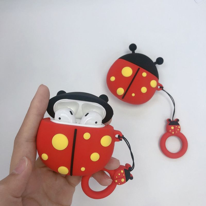 Coque Airpods Coccinelle Avec Anneau