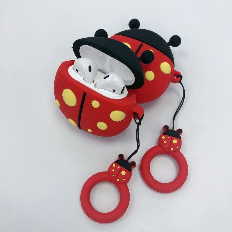 Coque Airpods Coccinelle Avec Anneau