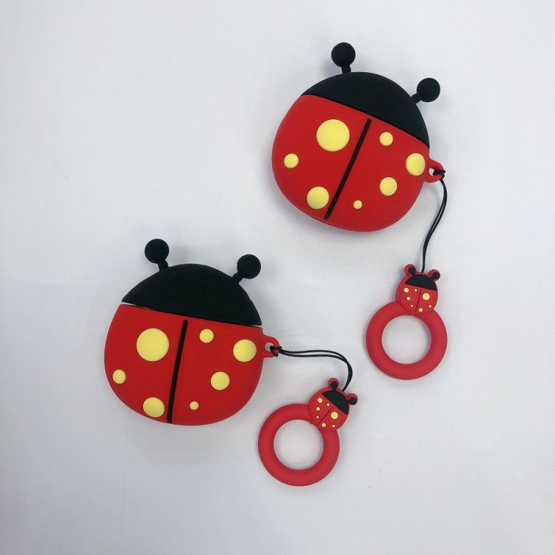 Coque Airpods Coccinelle Avec Anneau