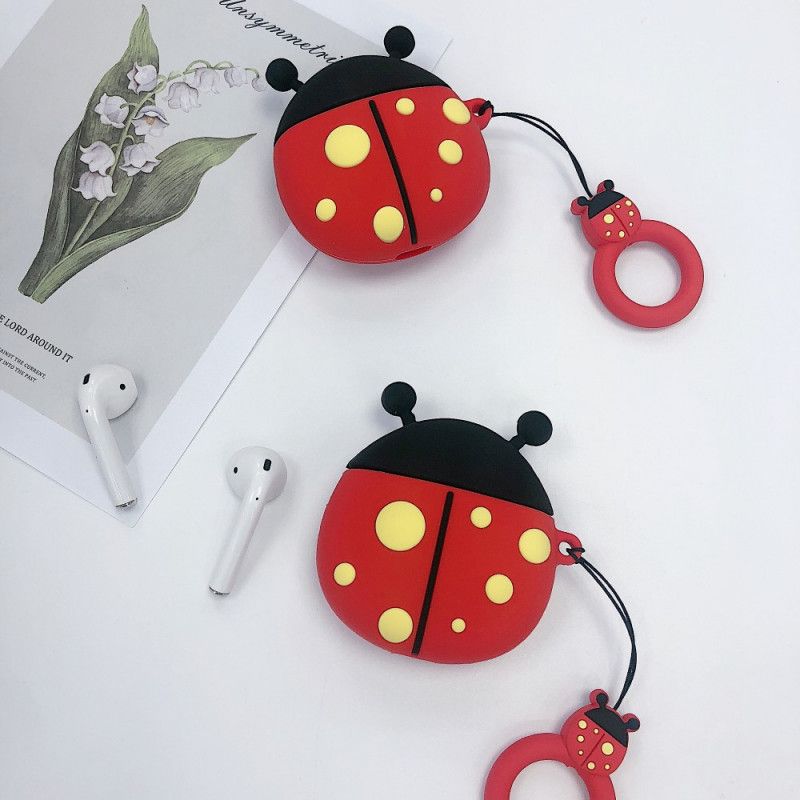 Coque Airpods Coccinelle Avec Anneau