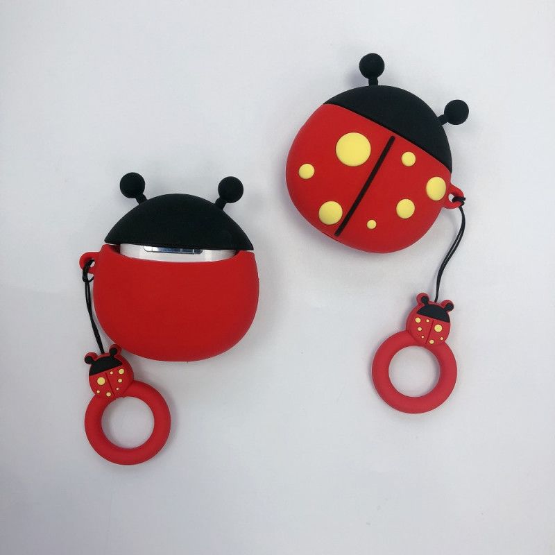 Coque Airpods Coccinelle Avec Anneau