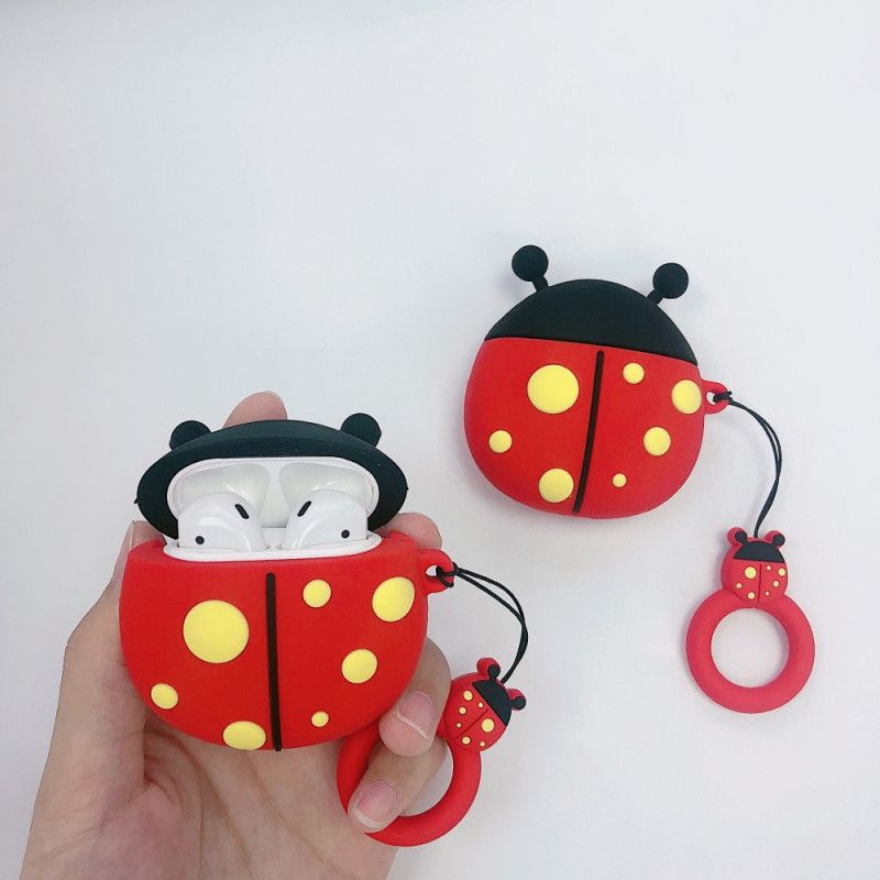 Coque Airpods Coccinelle Avec Anneau