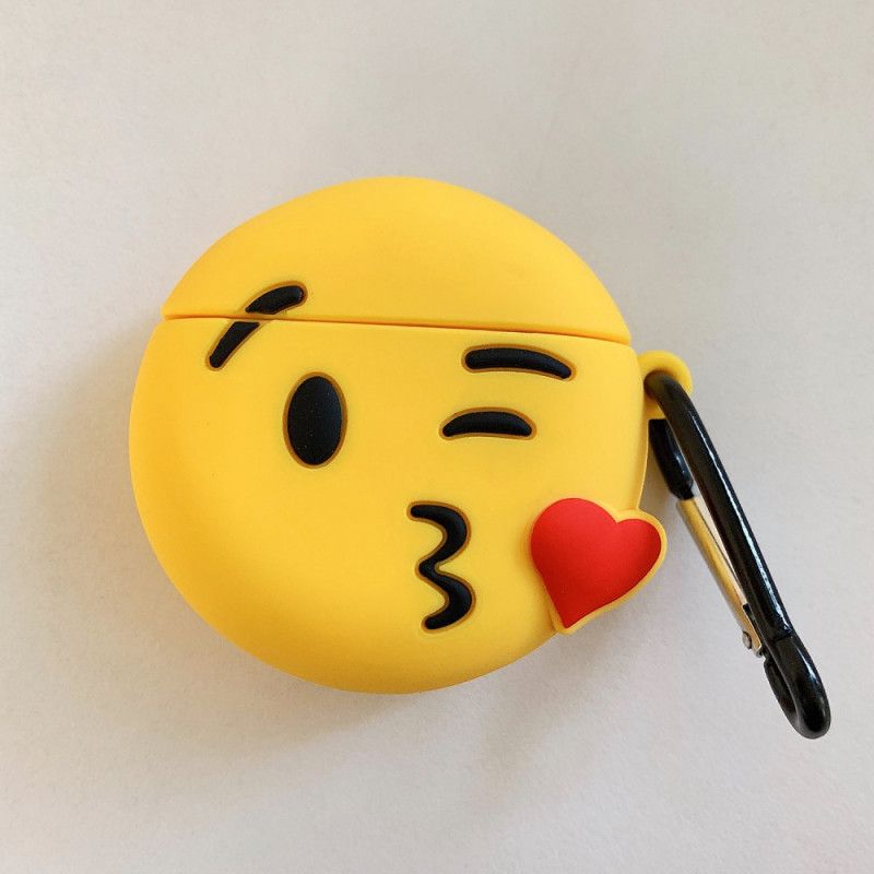 Coque Airpods Emoji Avec Mousqueton