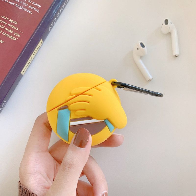 Coque Airpods Emoji Avec Mousqueton