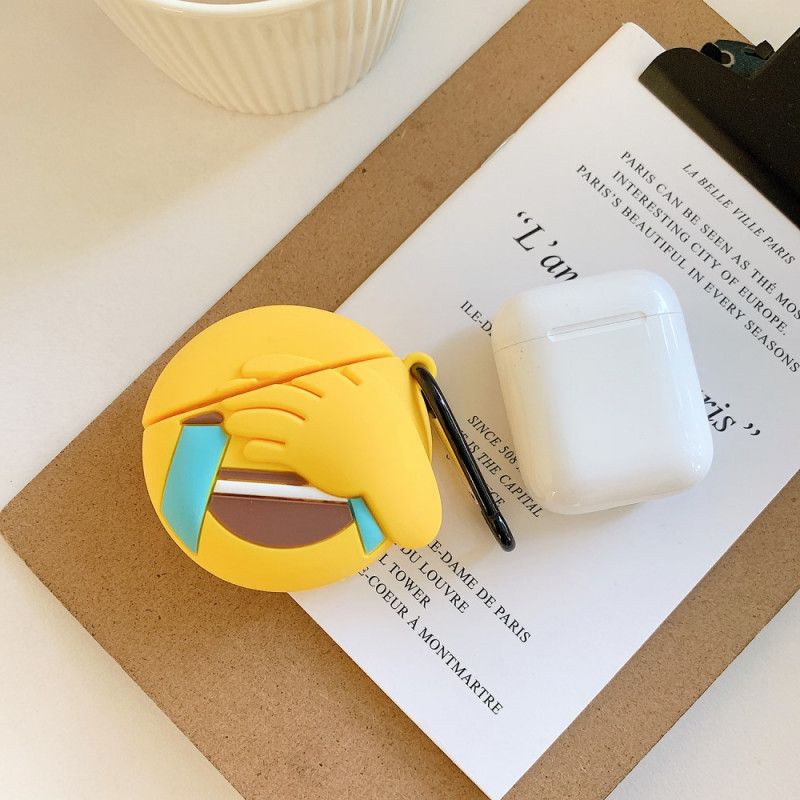 Coque Airpods Emoji Avec Mousqueton