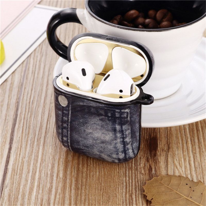 Coque Airpods Plastique Design Jeans