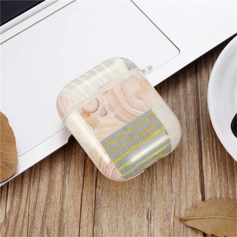 Coque Airpods Plastique Design Marbre