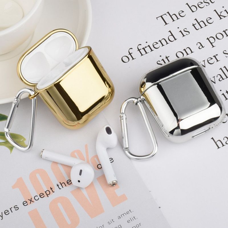 Coque Airpods Plastique Galvanisé Color Avec Mousqueton