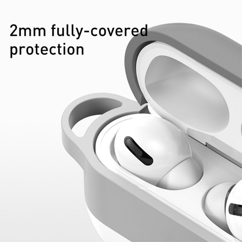 Coque Airpods Pro Cloud Style Avec Mousqueton Baseus