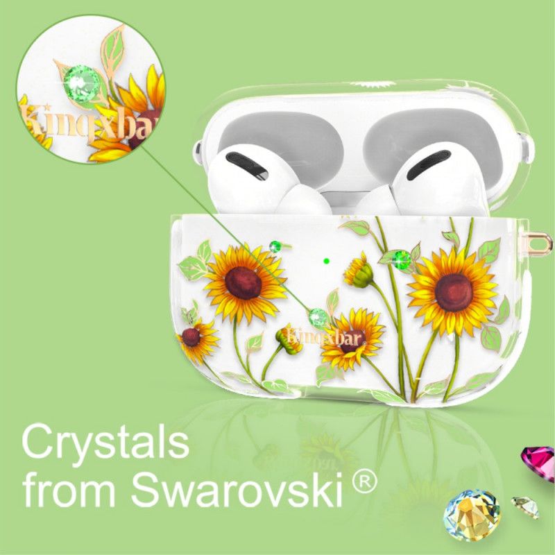 Coque Airpods Pro Fleurs Lumineuses Swarovski Kingxbar