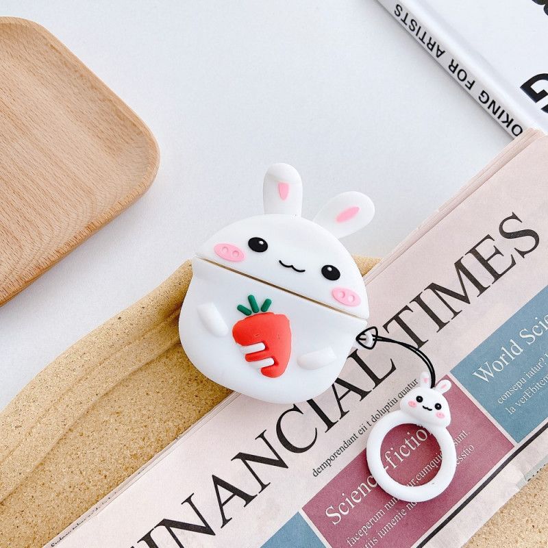 Coque Airpods Pro Lapin 3d Avec Anneau