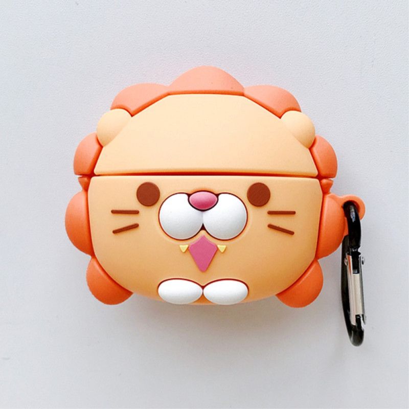 Coque Airpods Pro Lion Avec Mousqueton