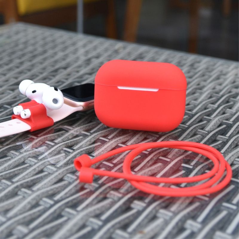 Coque Airpods Pro Silicone Avec Cordon Écouteurs