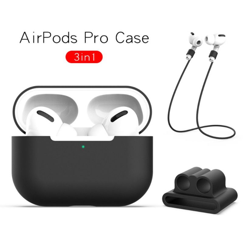 Coque Airpods Pro Silicone Avec Cordon Écouteurs