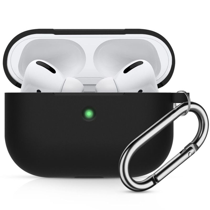 Coque Airpods Pro Silicone Chocs Résistants Avec Mousqueton