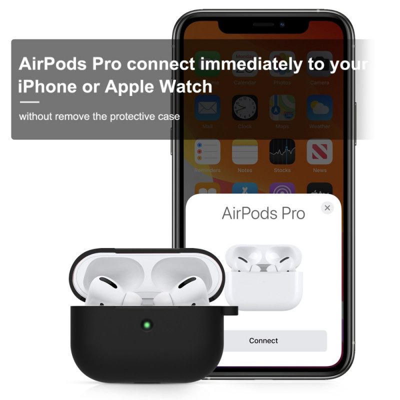 Coque Airpods Pro Silicone Chocs Résistants Avec Mousqueton