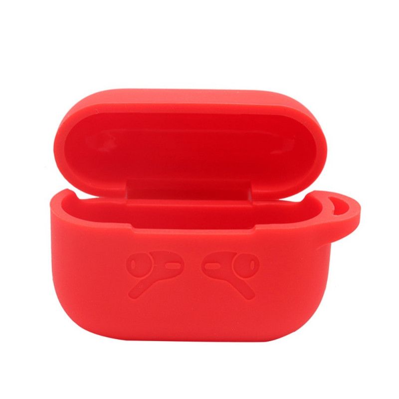 Coque Airpods Pro Silicone Pure Colors Avec Mousqueton