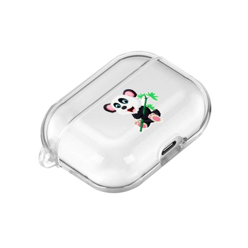 Coque Airpods Pro Silicone Transparent Série Animaux Sauvages