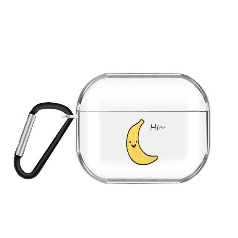 Coque Airpods Pro Silicone Transparent Série Fruits