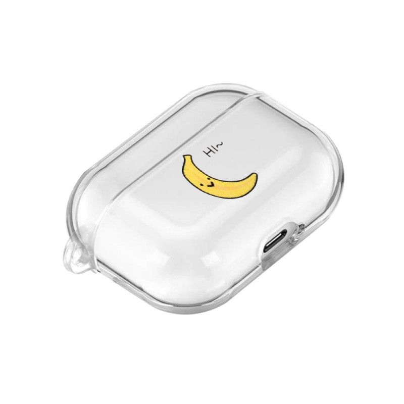 Coque Airpods Pro Silicone Transparent Série Fruits